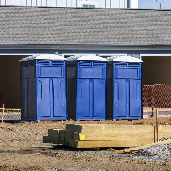 Heavy-duty construction site porta potty in Battle Creek, Michigan